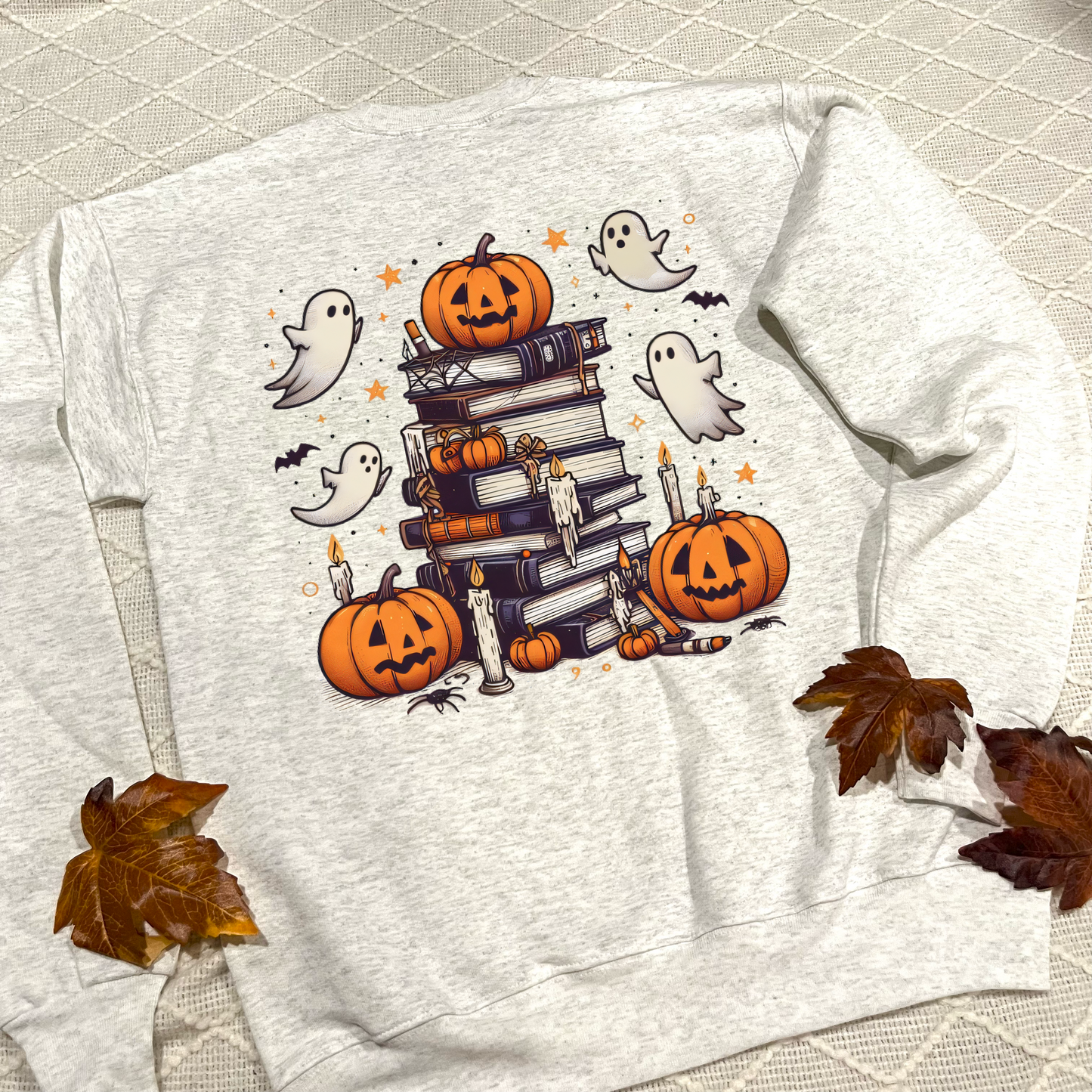 Spooky Bookstack Sweatshirts