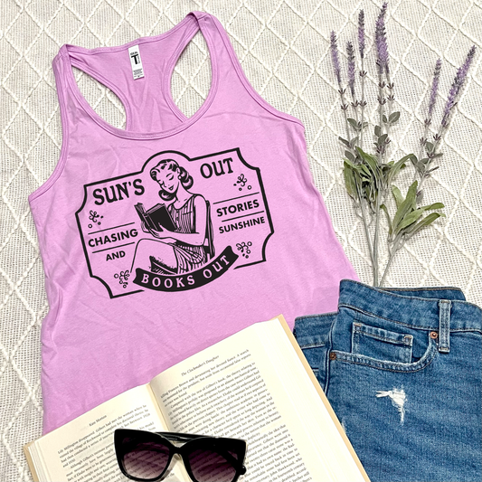 Sun's Out, Books Out Tank Tops