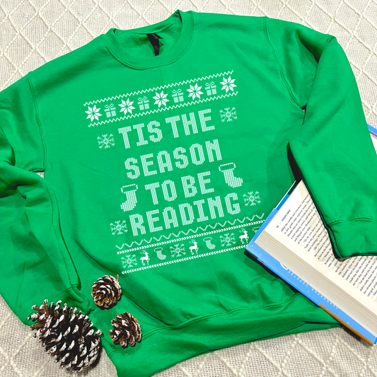 L Bright Green- Tis the Season Sweatshirt