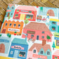 Busy Bookish Town Book Sleeve
