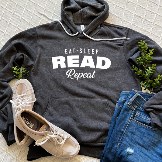 Eat, Sleep, Read, Repeat Sweatshirts