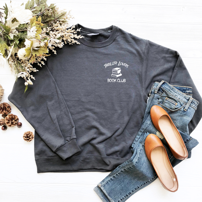 Thriller Lovers Book Club Sweatshirt multiple color options